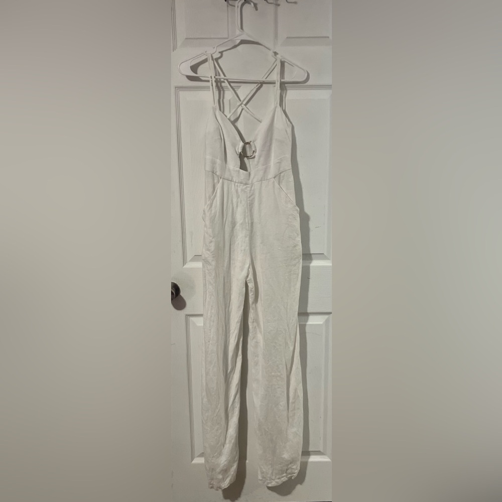 Rumer Jumpsuit With Embellishment And Adjustable Cross Straps